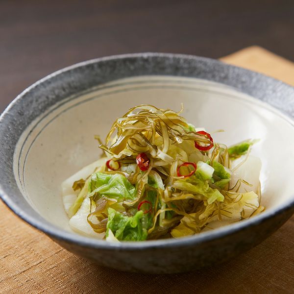 白菜の浅漬けに