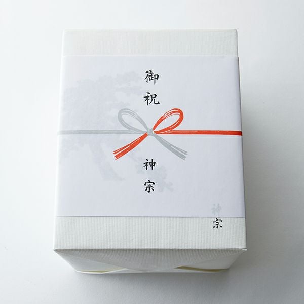 4個包み・6個包み　外のし （慶事） イメージ　（画像は6個包み）