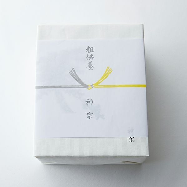 4個包み・6個包み　外のし （弔事） イメージ　（画像は4個包み）