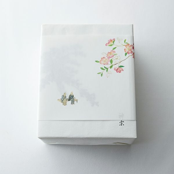 4個包み・6個包み　外のし　春の掛け紙イメージ　（画像は4個包み）