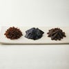 左から　ちりめん山椒、利尻塩昆布山椒入り、鰹昆布