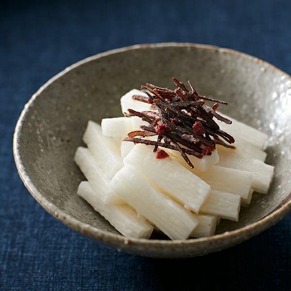 長芋短冊とあえて（細切り梅昆布）