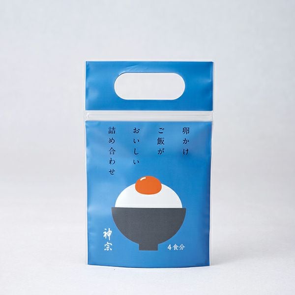 紫色】 卵かけご飯がおいしい詰め合わせ（4食分入り） 【EGPR】 | 神宗
